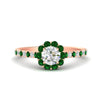 Load image into Gallery viewer, colored-emerald-round-halo-diamond-ring-in-rose-gold-FD10218RORGEMGR-NL-RG
