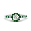 Load image into Gallery viewer, colored-emerald-round-halo-diamond-ring-in-white-gold-FD10218RORGEMGR-NL-WG