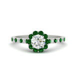 Load image into Gallery viewer, colored-emerald-round-halo-diamond-ring-in-white-gold-FD10218RORGEMGR-NL-WG
