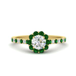 Load image into Gallery viewer, colored-emerald-round-halo-diamond-ring-in-yellow-gold-FD10218RORGEMGR-NL-YG
