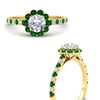 Load image into Gallery viewer, colored-emerald-round-halo-diamond-ring-in-yellow-gold-FD10218RORGEMGRANGLE3-NL-YG