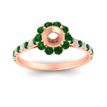 Load image into Gallery viewer, Semi Mount Flower Round Halo Diamond Ring
