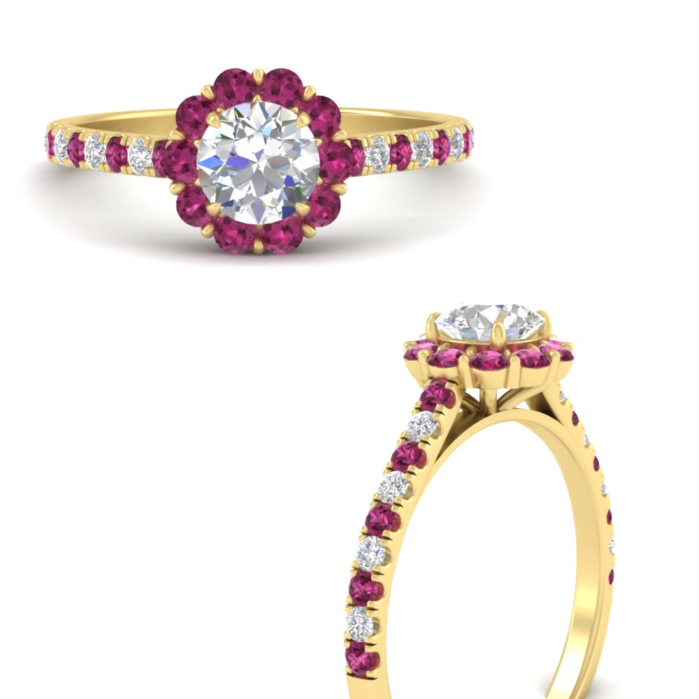colored-pink-sapphire-round-halo-diamond-ring-in-yellow-gold-FD10218RORGSADRPIANGLE3-NL-YG