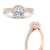 Load image into Gallery viewer, colored-round-halo-diamond-ring-in-rose-gold-FD10218RORANGLE3-NL-RG