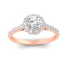 Load image into Gallery viewer, colored-round-halo-diamond-ring-in-rose-gold-FD10218RORANGLE5-NL-RG