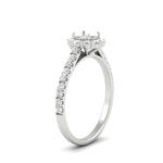Load image into Gallery viewer, Semi Mount Flower Round Halo Diamond Ring
