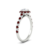 Load image into Gallery viewer, colored-ruby-round-halo-diamond-ring-in-white-gold-FD10218RORGRUDRANGLE2-NL-WG
