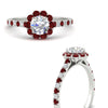 Load image into Gallery viewer, colored-ruby-round-halo-diamond-ring-in-white-gold-FD10218RORGRUDRANGLE3-NL-WG