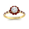 Load image into Gallery viewer, colored-ruby-round-halo-diamond-ring-in-yellow-gold-FD10218RORGRUDRANGLE5-NL-YG