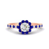 Load image into Gallery viewer, colored-sapphire-round-halo-diamond-ring-in-rose-gold-FD10218RORGSABL-NL-RG