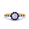 Load image into Gallery viewer, colored-sapphire-round-halo-diamond-ring-in-yellow-gold-FD10218RORGSABL-NL-YG