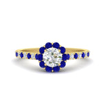 Load image into Gallery viewer, colored-sapphire-round-halo-diamond-ring-in-yellow-gold-FD10218RORGSABL-NL-YG
