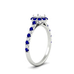 Load image into Gallery viewer, Semi Mount Flower Round Halo Diamond Ring
