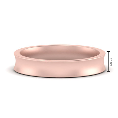 Comfort Fit Concave Mens Band