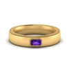 Load image into Gallery viewer, comfort-fit-emerald-amethyst-mens-wedding-band-in-yellow-gold-fd123214emrgamst-nl-yg