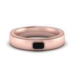 Load image into Gallery viewer, comfort-fit-emerald-black-onyx-mens-wedding-band-in-rose-gold-fd123214emrgonyx-nl-rg
