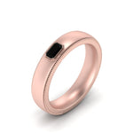 Load image into Gallery viewer, comfort-fit-emerald-black-onyx-mens-wedding-band-in-rose-gold-fd123214emrgonyx-nl-rg

