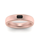 Load image into Gallery viewer, comfort-fit-emerald-black-onyx-mens-wedding-band-in-rose-gold-fd123214emrgonyx-nl-rg
