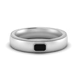 Load image into Gallery viewer, comfort-fit-emerald-black-onyx-mens-wedding-band-in-white-gold-fd123214emrgonyx-nl-wg
