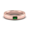 Load image into Gallery viewer, comfort-fit-emerald-cut-emerald-mens-wedding-band-in-rose-gold-fd123214emrgemgr-nl-rg