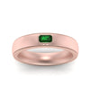Load image into Gallery viewer, comfort-fit-emerald-cut-emerald-mens-wedding-band-in-rose-gold-fd123214emrgemgr-nl-rg