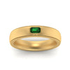 Load image into Gallery viewer, comfort-fit-emerald-cut-emerald-mens-wedding-band-in-yellow-gold-fd123214emrgemgr-nl-yg