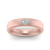 Load image into Gallery viewer, comfort-fit-emerald-diamond-mens-wedding-band-in-rose-gold-fd123214emr-nl-rg