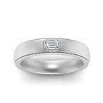 Load image into Gallery viewer, comfort-fit-emerald-diamond-mens-wedding-band-in-white-gold-fd123214-emr-nl-wg
