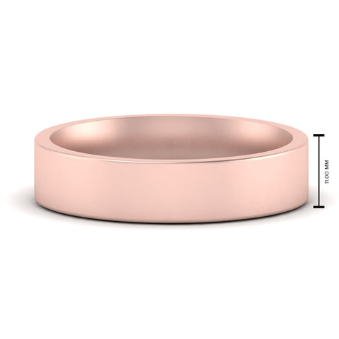 Comfort Fit Flat 4 mm Mens Wedding Band