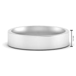 Load image into Gallery viewer, Comfort Fit Flat 4 mm Mens Wedding Band
