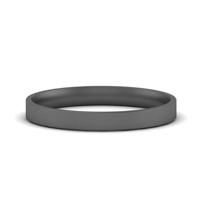 Comfort Fit Flat 4 mm Mens Wedding Band
