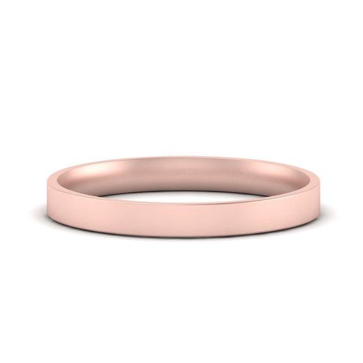 Comfort Fit Flat 4 mm Mens Wedding Band