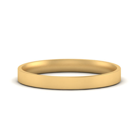 Comfort Fit Flat 4 mm Mens Wedding Band