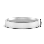 Load image into Gallery viewer, Comfort Fit Flat 4 mm Mens Wedding Band
