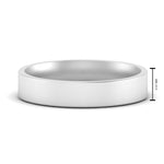 Load image into Gallery viewer, Comfort Fit Flat 4 mm Mens Wedding Band

