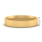 Load image into Gallery viewer, Comfort Fit Flat 4 mm Mens Wedding Band
