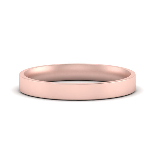 Comfort Fit Flat 4 mm Mens Wedding Band