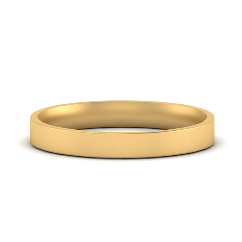 Comfort Fit Flat 4 mm Mens Wedding Band