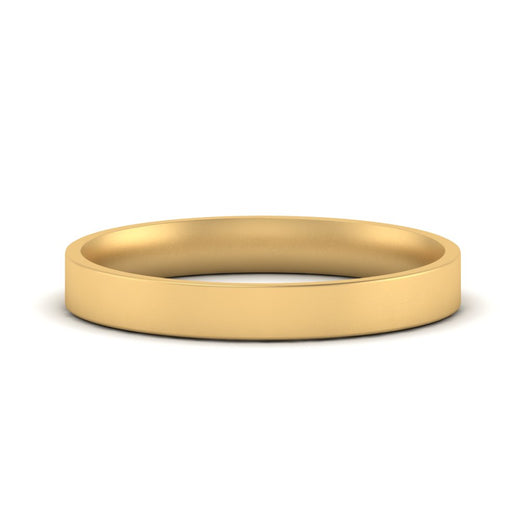 Comfort Fit Flat 4 mm Mens Wedding Band