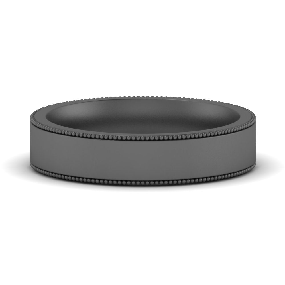 4 mm Stepped Edge Comfort Fit Flat Mens Band