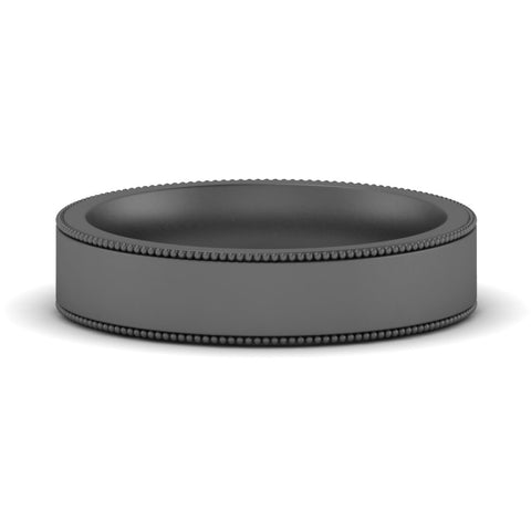 Stepped Edge Comfort Fit Flat Mens Band