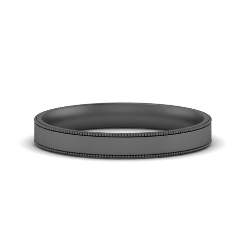 Stepped Edge Comfort Fit Flat Mens Band