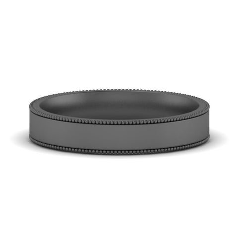 Stepped Edge Comfort Fit Flat Mens Band