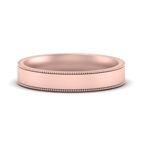 Stepped Edge Comfort Fit Flat Mens Band