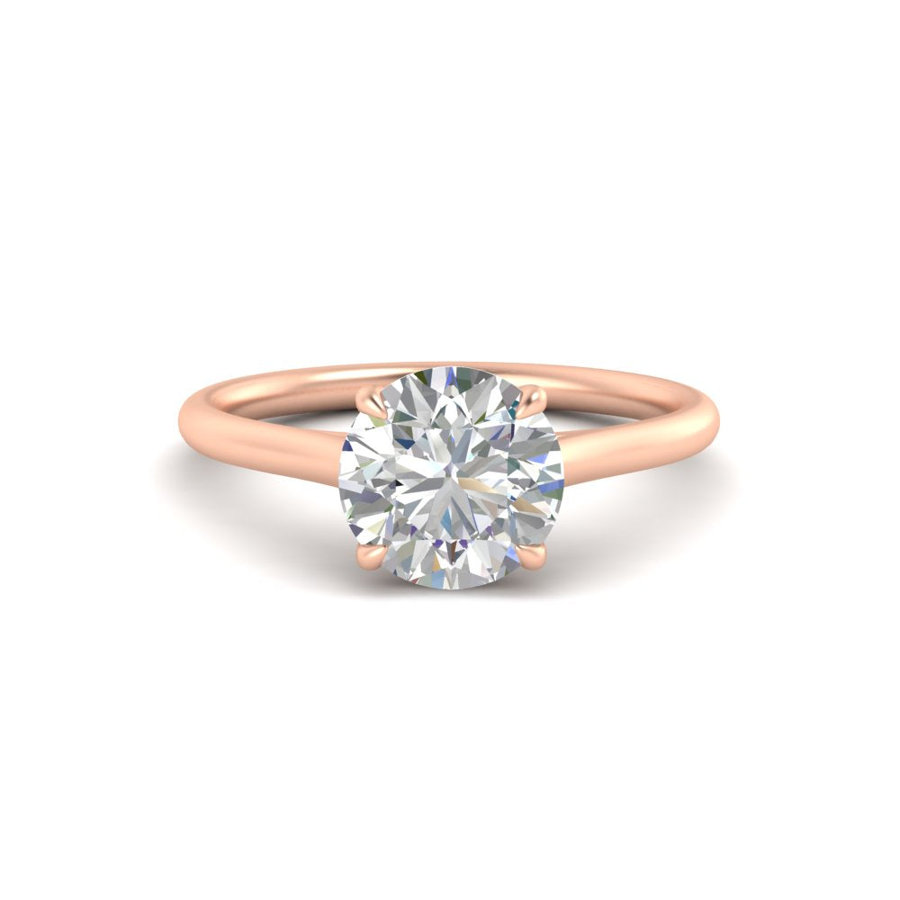Comfort Fit Solitaire Engagement Ring