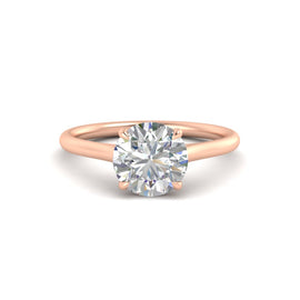Comfort Fit Solitaire Engagement Ring