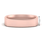 Load image into Gallery viewer, 4 mm Square Comfort Fit Mens Wedding Band
