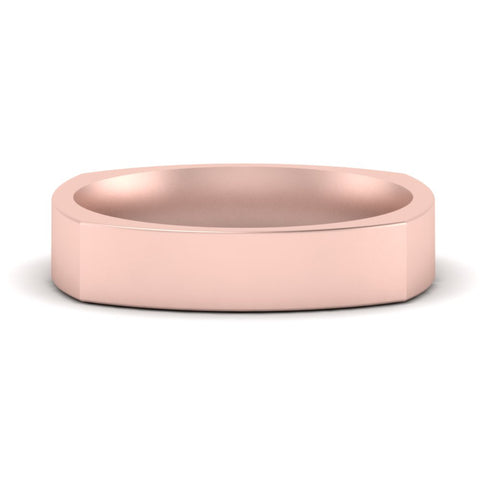Square Comfort Fit Mens Wedding Band