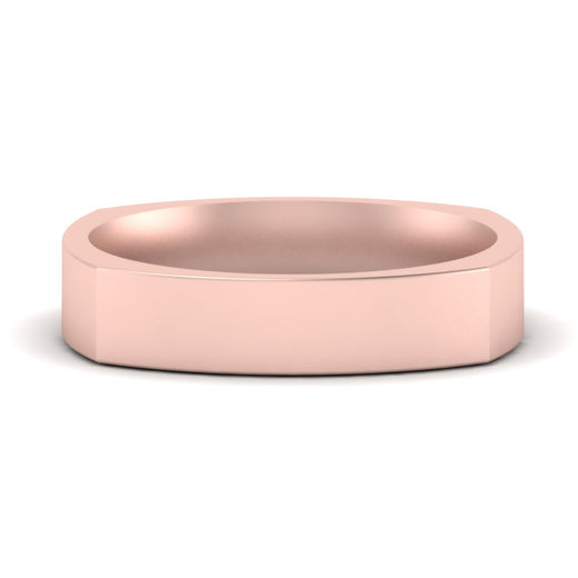 Square Comfort Fit Mens Wedding Band