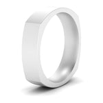 Load image into Gallery viewer, 4 mm Square Comfort Fit Mens Wedding Band
